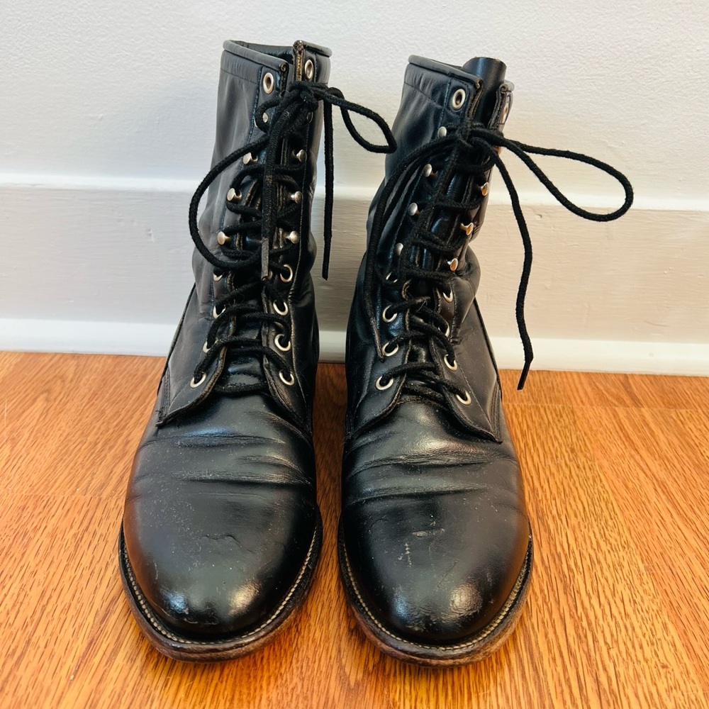Black Justin Roper boots. - Picture 2 of 6